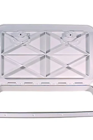 Bargain Beckson 14" x 24" Flush Hatch White - ASA Material - Acrylonitrile Styrene Acrylate