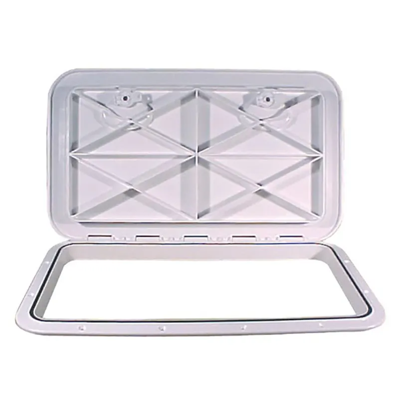 Bargain Beckson 14" x 24" Flush Hatch White - ASA Material - Acrylonitrile Styrene Acrylate