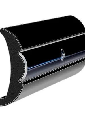 Discount TACO Rigid Vinyl Flex-Core Rub Rail 2" x 7/8" - Black 60'