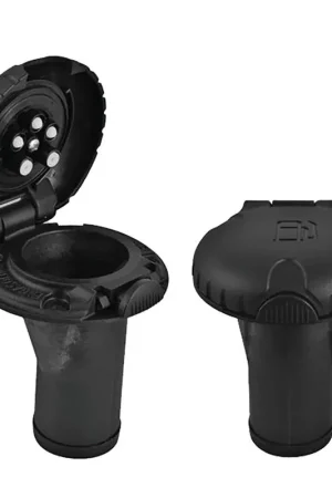 Attwood Deck Fill f/Carbon Canister System - Straight Body & Scalloped Black Plastic Cap Deal