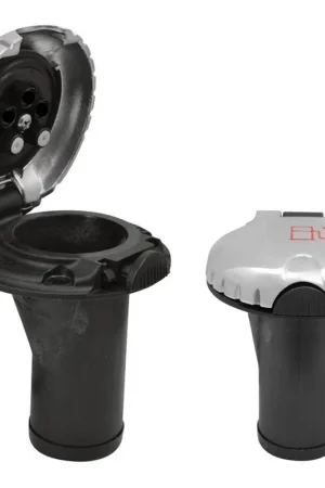Secure Checkout Attwood Deck Fill f/Carbon Canister System - Straight Body & Scalloped Chrome Cap