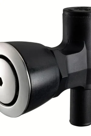 Seasonal Sale Attwood 90° P-Trap Fuel Tank Vent - Flush Mount - Black w/Stainless Steel Vent Head