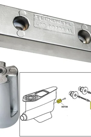 Best Seller Tecnoseal Anode Kit - Volvo IPS - Zinc/Aluminum