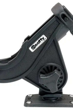 Price Drop Scotty 281 Bait Caster/Spinning Rod Holder w/244 Flush Deck Mount - Black