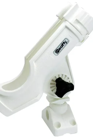 Exclusive Offer Scotty Powerlock Rod Holder White w/241 Side/Deck Mount