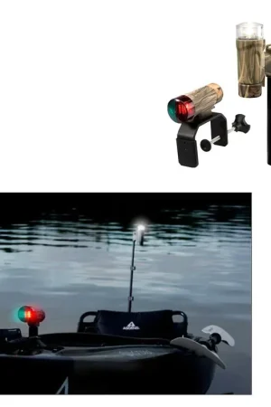 Attwood PaddleSport Portable Navigation Light Kit - C-Clamp, Screw Down or Adhesive Pad - RealTree® Max-4 Camo Exclusive Offer