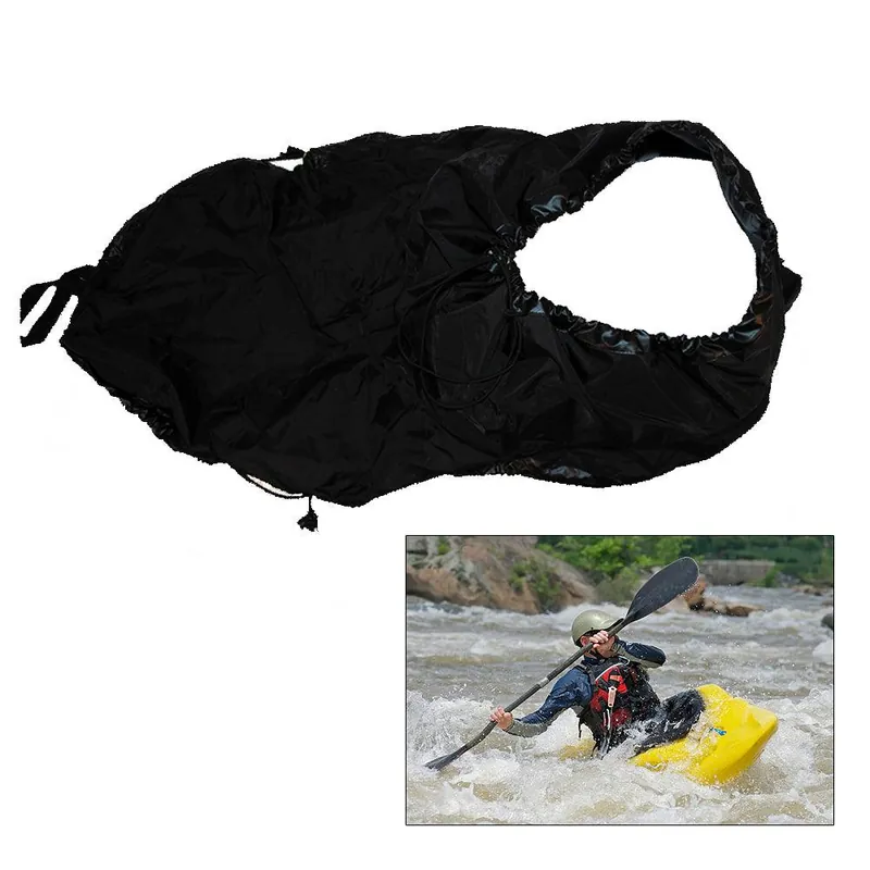 Exclusive Offer Attwood Universal Fit Kayak Spray Skirt - Black