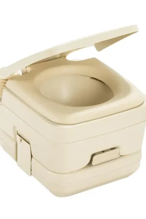 Dometic 964 Portable Toilet w/Mounting Brackets - 2.5 Gallon - Parchment Weekend Sale
