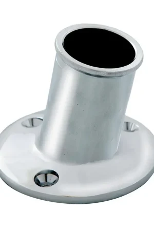 Whitecap Top-Mounted Flag Pole Socket CP/Brass - 1" ID Markdown