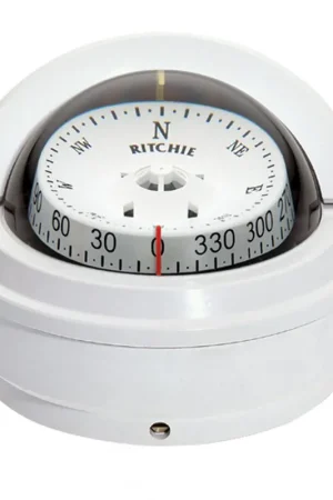 Express Delivery Ritchie S-87W Voyager Compass - Surface Mount - White
