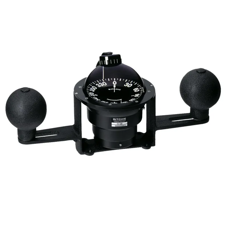 Express Delivery Ritchie YB-500 Globemaster Compass - Yoke Mounted - Black - 5 Degree card - 12V
