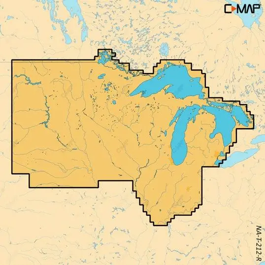 C-map Reveal X Inland Us Lakes North Central Microsd Reduced Price