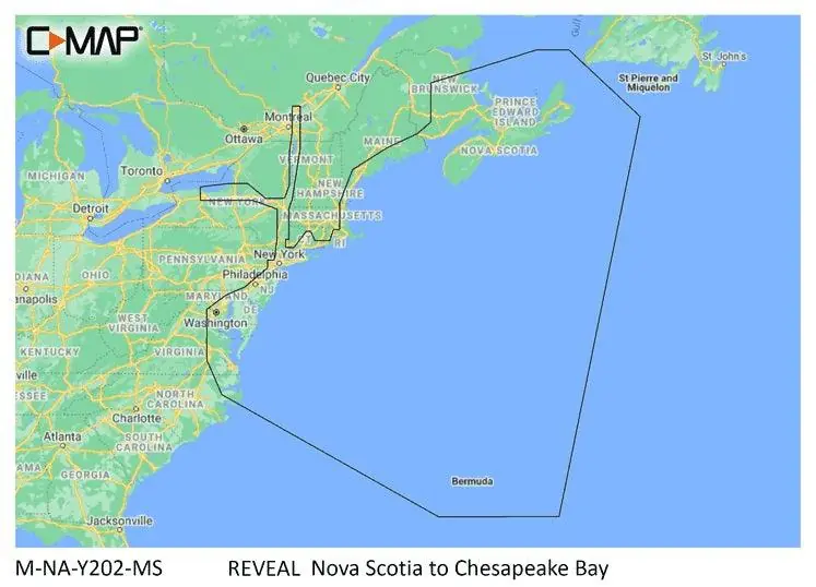 C-map Reveal Coastal Nova Scotia To Chesapeak Bay Limited Offer