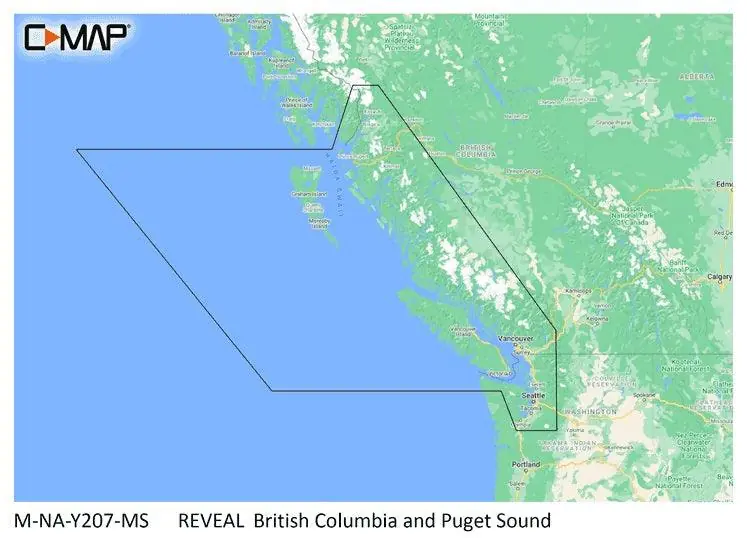 C-map Reveal Coastal British Columbia And Puget Sound Mega Sale