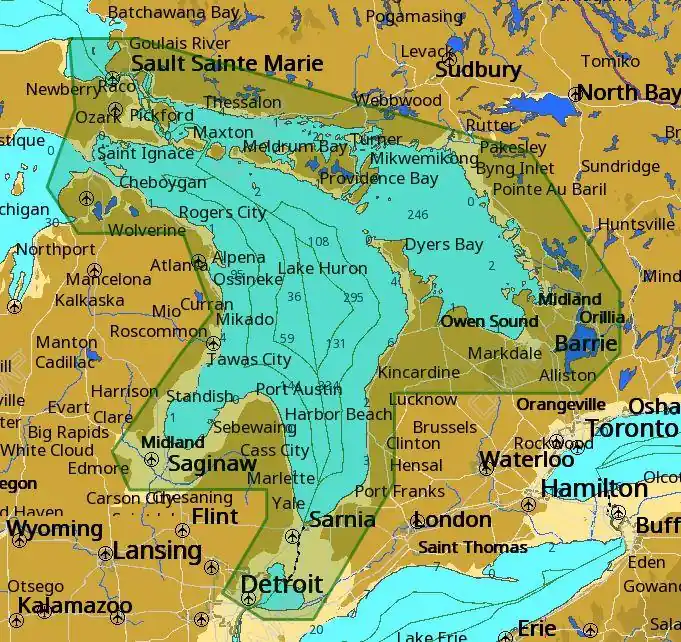 Special Offer C-map M-na-d932 4d Local Lake Huron And Georgian Bay