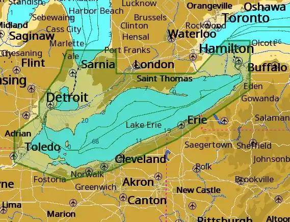 C-map M-na-d933 4d Local Lake Erie And Lake St Clair Crafted