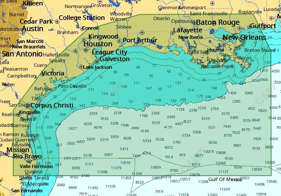 Save Now C-map M-na-d945 4d Local New Orleans - Brownsville