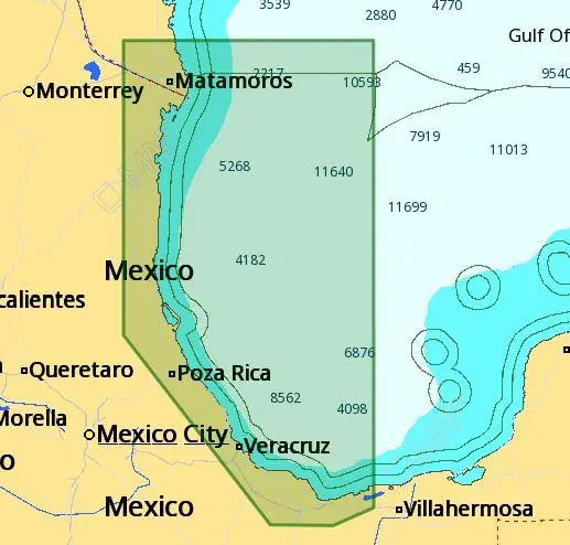 Limited Time C-map M-na-d946 4d Local Browwnsville - Coatzacoalcos