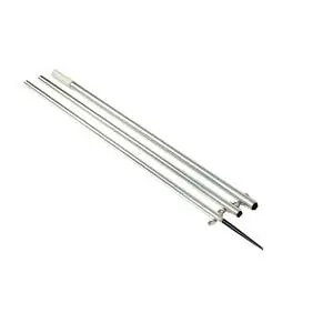 Lee's 18.5' Bright Silver Pole w/Black Spike Step Tube 1.5" Free Returns