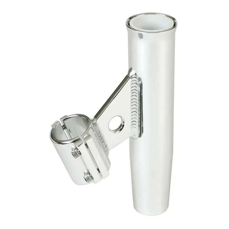 Lee's Clamp-On Rod Holder - Silver Aluminum - Vertical Mount - Fits 1.315" O.D. Pipe Secure Checkout