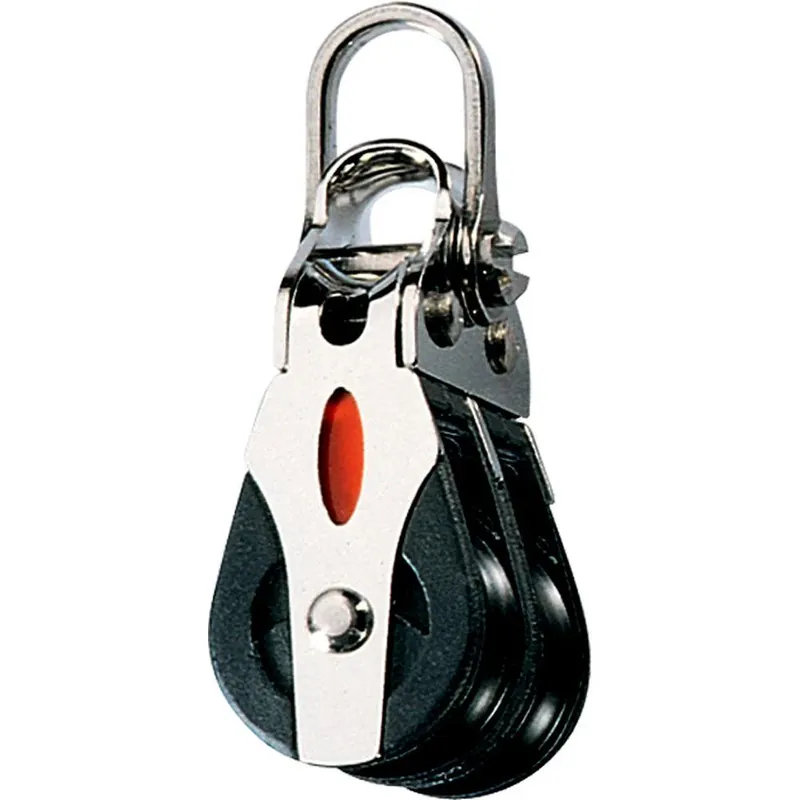 Ronstan Series 20 Ball Bearing Block - Double - 2-Axis Shackle Head Top Pick