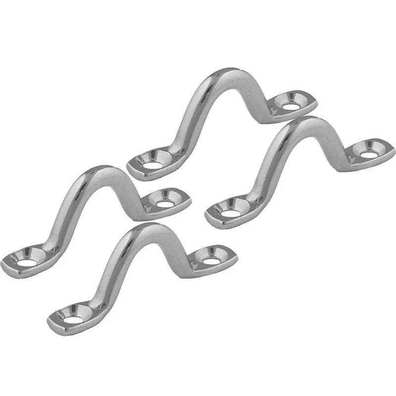 Big Sale Taco Stamped Stainless Steel Eye Straps (4 Pack)