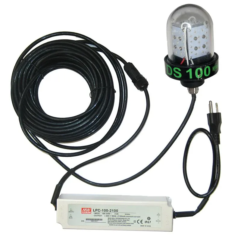 Must Have Hydro Glow DS100 100W/120VAC Underwater Dock Light - Green Sinking Style