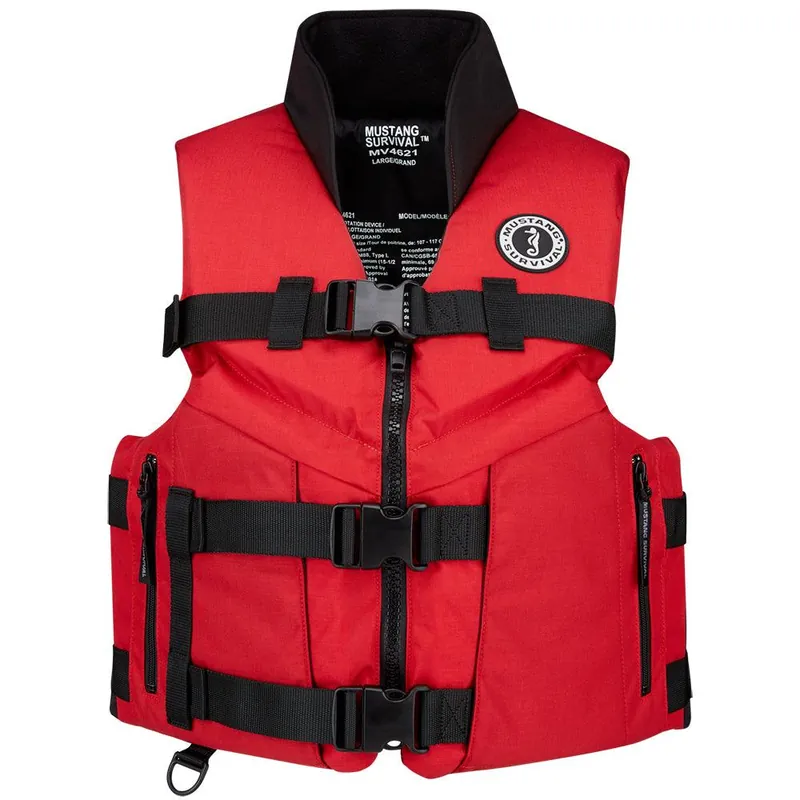 Mustang ACCEL 100 Fishing Foam Vest - Red/Black - Medium Get Yours