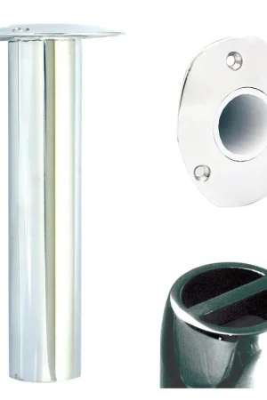 Big Sale Tigress Oval Head SS Gunnel Mount Rod Holder - 0° - 9"