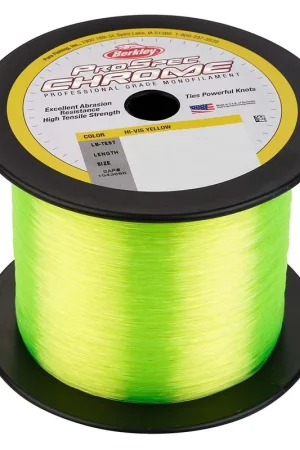 Affordable Berkley ProSpec Chrome Hi-Vis Yellow Monofilament - 30 lb - 1000 yds - PSC1B30-HVY