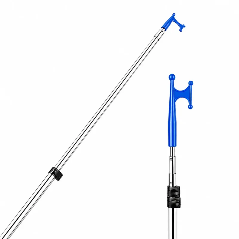 Final Sale BTG Gear Telescoping Boat Pole w/ Hook for Docking, Floating, Extra-Strong Aluminum