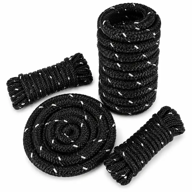 BTG Gear Dock Line Kit (Set) - Includes Three Mooring Ropes (Two Bow Lines, One Spring) - Reflective Seasonal Sale