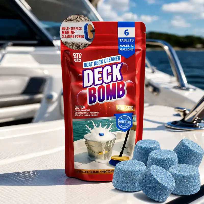 BTG Gear Boat Non-Skid Deck Cleaner & Wash Tablets | Makes 6 Gallons Next Day Delivery
