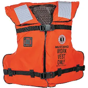 Trusted Brand Mustang Survival Work Vest with Solas Tape Adult U Mv3192