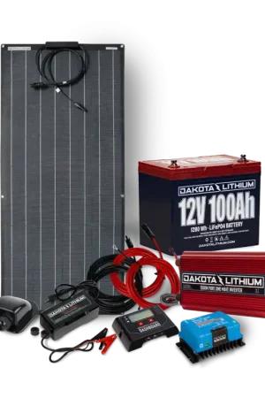 New Arrival Dakota Lithium 12v 100Ah Off-Grid Solar Power System