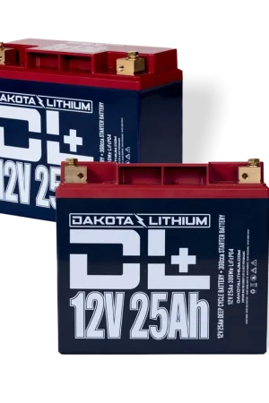 Budget DL+ 12V 25Ah LiFePO4 Battery Twin Pack