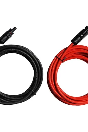 12AWG 16.4FT Solar Extension Cables Wires with Female and Male MC4 Connectors Fast Shipping