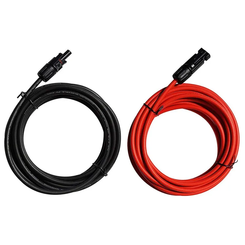 12AWG 16.4FT Solar Extension Cables Wires with Female and Male MC4 Connectors Fast Shipping