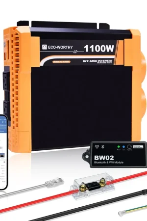 1100W Off Grid Pure Sine Wave Inverter 12V to 110V Premium